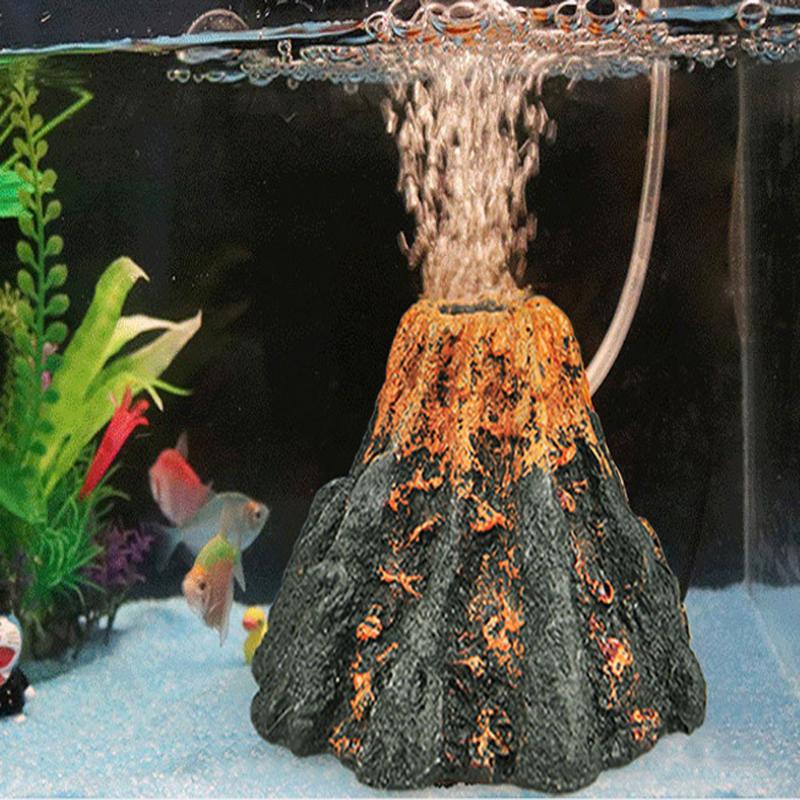 Volcano Shaped Aquarium Bubble - Marine Aquarium All In One ulasan dan harga
