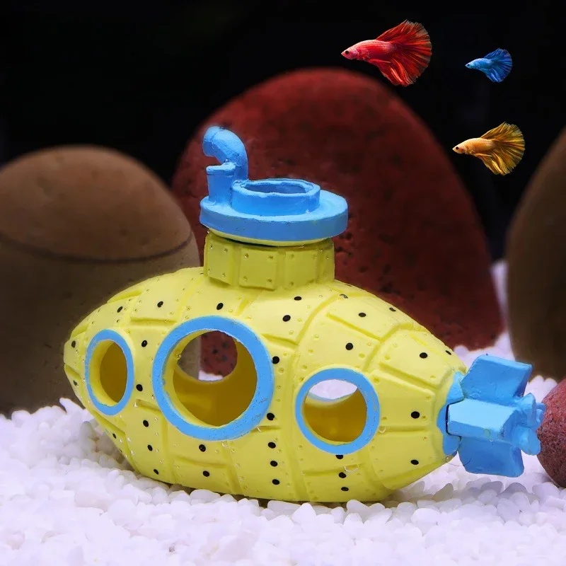 Resin Submarine Ornaments Aqua - Marine Aquarium All In One ulasan dan harga