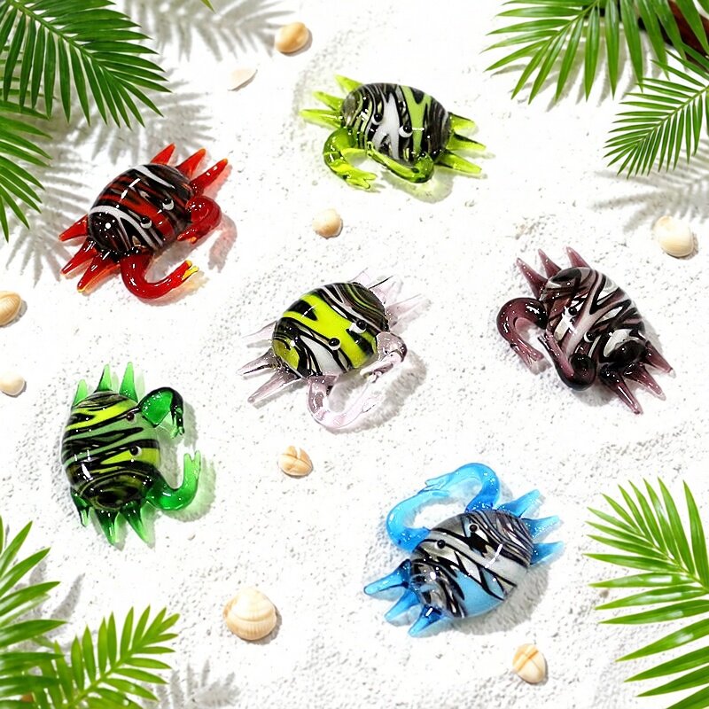 Handmade Cute Mini Glass Crab  - Marine Aquarium & Regional Centre Reviews ulasan dan harga