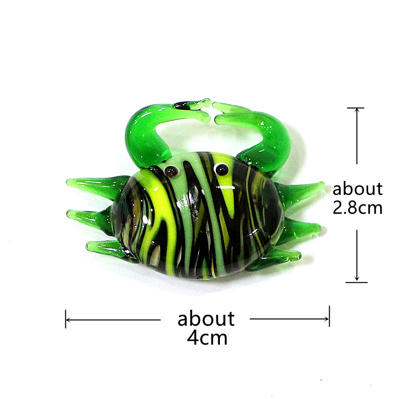 Handmade Cute Mini Glass Crab  - Marine Aquarium & Regional Centre Reviews ulasan dan harga